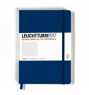 Leuchtturm1917 Medium Notebook Navy (темно-синий)