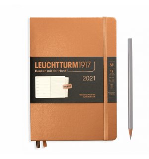 Leuchtturm1917 Еженедельник-блокнот на 2021 год, неделя на странице Medium