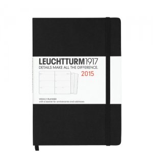 Leuchtturm1917 Еженедельник на 2015 год, неделя на развороте (Распродажа) Medium