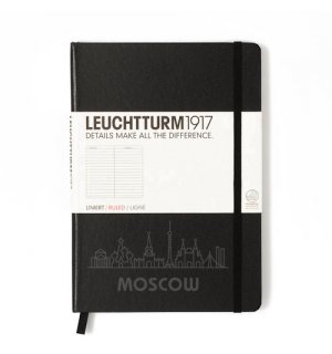 Leuchtturm1917 Medium Notebook Black Moscow Edition