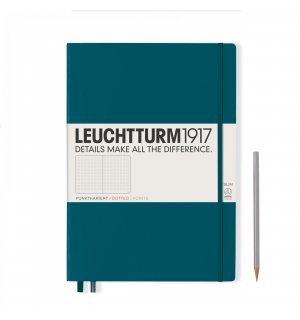 Leuchtturm1917 Master Slim Notebook Pacific Green (океан)