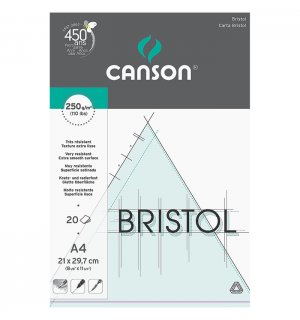 Canson Bristol — склейка для графики и каллиграфии A4