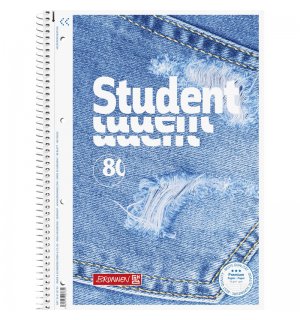 Тетрадь Brunnen Student Premium Jeans в линейку А4