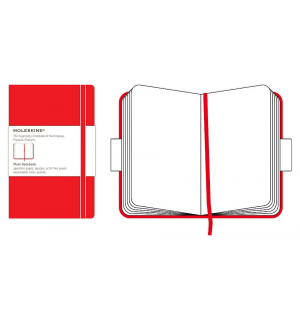 Записная книжка Moleskine Classic (нелинованная), Large, красная