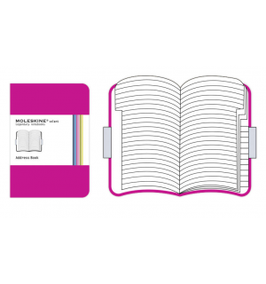 Записная книжка Moleskine Volant (с алфавитом), Pocket, розовая