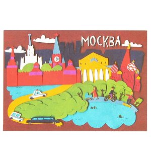 Открытка «Москва. Коллаж» С6