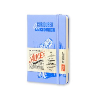 Записная книжка Moleskine Alice (нелинованный), Pocket, голубая