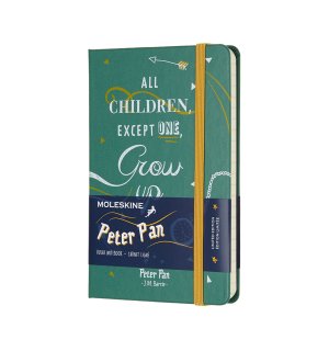 Записная книжка Moleskine Peter Pan (в линейку), Pocket, зеленая