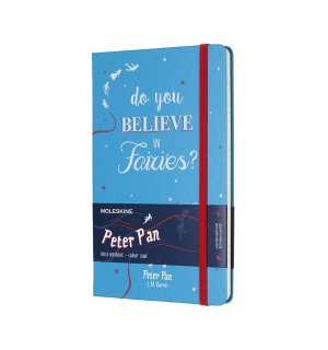  Записная книжка Moleskine Peter Pan (в линейку), Large, голубая