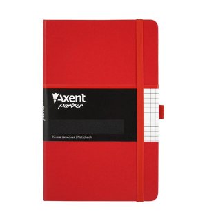 Axent Записная книжка Partner, А5-, 96 листов, в клетку, красная