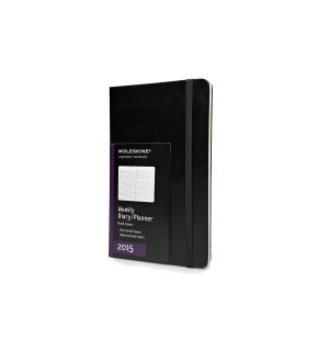 Еженедельник Moleskine Classic (горизонтальный, 2015), Large, черный