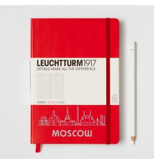 Leuchtturm1917 Medium Notebook Red Moscow Edition