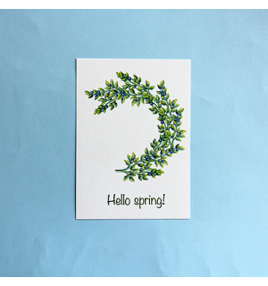 All Write Открытка почтовая Hello spring, A6