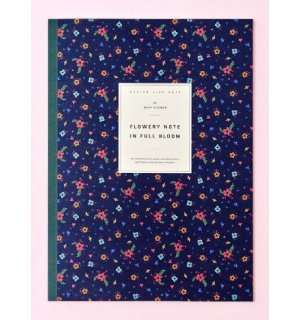 Ardium Flowery Note XL - Navy Flower B5