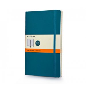 Записная книжка Moleskine Classic Soft (в линейку), Large, бирюзовый