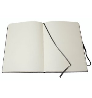 Записная книжка Moleskine Folio (нелинованная), A4, черная