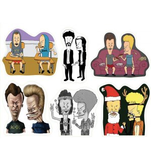 Бивис и Баттхед (Beavis and Butthead). Лист виниловых наклеек А4