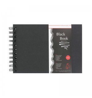 Hahnemuhle Black Book A4 альбом для графики, спираль по короткой стороне