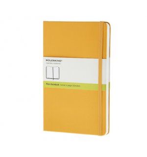 Записная книжка Moleskine Classic (нелинованная), Large, жёлтая