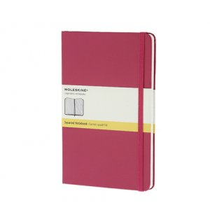 Записная книжка Moleskine Classic (в клетку), Large, розовая