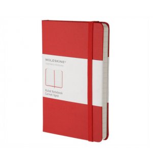 Записная книжка Moleskine Classic (в линейку), Pocket, красная