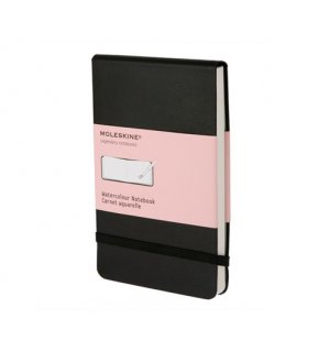 Записная книжка Moleskine Classic (для акварели), Large, черная