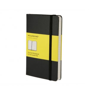 Записная книжка Moleskine Classic (в клетку), Pocket, черная