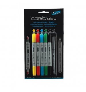 Copic Ciao Набор маркеров 6 цветов Bright Colors (x6)