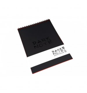 Dark Note Black Блокнот-скетчбук (c красными листами) A6