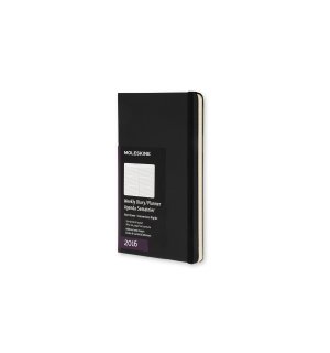 Еженедельник Moleskine Classic (горизонтальный, 2016), Large, черный