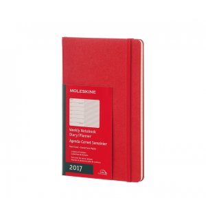 Еженедельник Moleskine Classic (2017), Large, красный