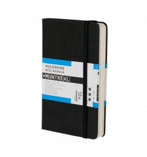 Записная книжка Moleskine City Notebook (Montreal), Pocket, черная
