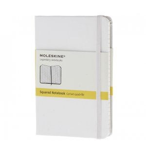Записная книжка Moleskine Classic (в клетку), Pocket, белая