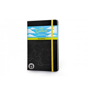 Записная книжка Moleskine The Simpsons (нелинованная), Large, черная