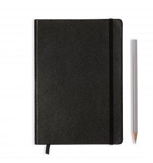 Leuchtturm1917 Leather Medium Notebook Black (натуральная кожа)