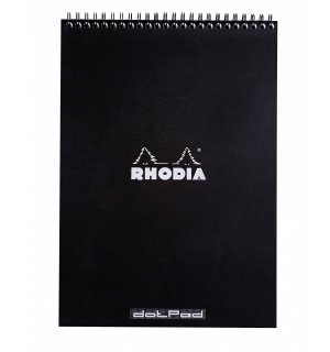 Rhodia Classic Блокнот на спирали (в точку) A4, черный
