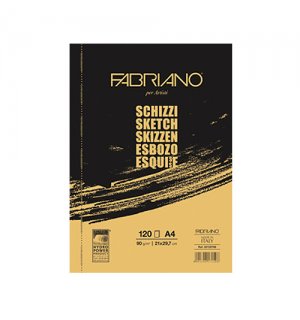 Fabriano Schizzi - склейка для графики и каллиграфии A4