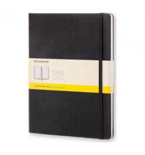 Записная книжка Moleskine Classic Soft (в клетку), XLarge, черная