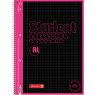 Тетрадь Brunnen Student Premium Black Neon в клетку А4