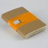 Записная книжка Moleskine Cahier (в линейку, 3 шт.), Pocket, бежевая