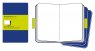 Записная книжка Moleskine Cahier (нелинованная, 3 шт.), Pocket, синяя