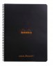 Rhodia Classic черная тетрадь на спирали (в точку)  A4 