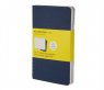 Записная книжка Moleskine Cahier (в клетку, 3 шт.), Large, синяя