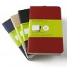 Записная книжка Moleskine Cahier (нелинованная, 3 шт.), Pocket, синяя