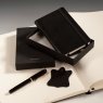 Leuchtturm1917 Leather Pocket Notebook Black (натуральная кожа)