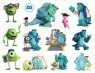 Корпорация Монстров (Monsters, Inc). Лист виниловых наклеек А4