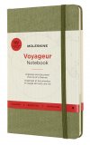 Записная книжка Moleskine Voyageur, Medium, зеленая обложка