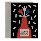 Открытка "Happy Birthday - vase" C6