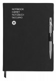 Caran d’Ache Записная книжка Office Black 849 (черная) A5 и ручка шариковая 849 (серый корпус)