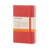 Записная книжка Moleskine Classic (в линейку), Pocket, красно-оранжевая